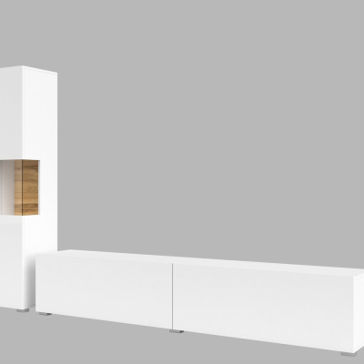Obývací nábytok BONA - biela / wotan