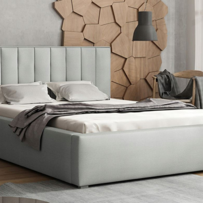 Manželská posteľ s roštom 160x200 TARNEWITZ 2 - svetlá šedá