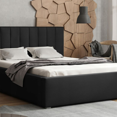 Manželská posteľ s roštom 140x200 TARNEWITZ 2 - čierna