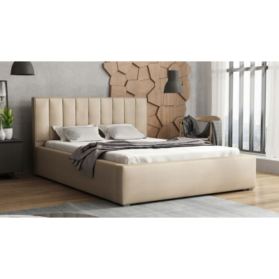 Jednolôžková posteľ s roštom 120x200 TARNEWITZ 2 - béžová