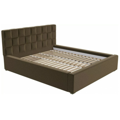 Čalúnená jednolôžková posteľ s roštom 120x200 WARNOW 2 - svetlá šedá