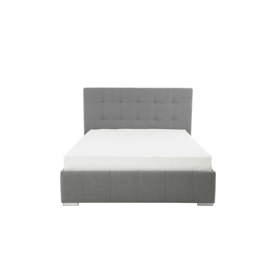 Manželská posteľ s roštom 180x200 MELDORF - svetlá šedá