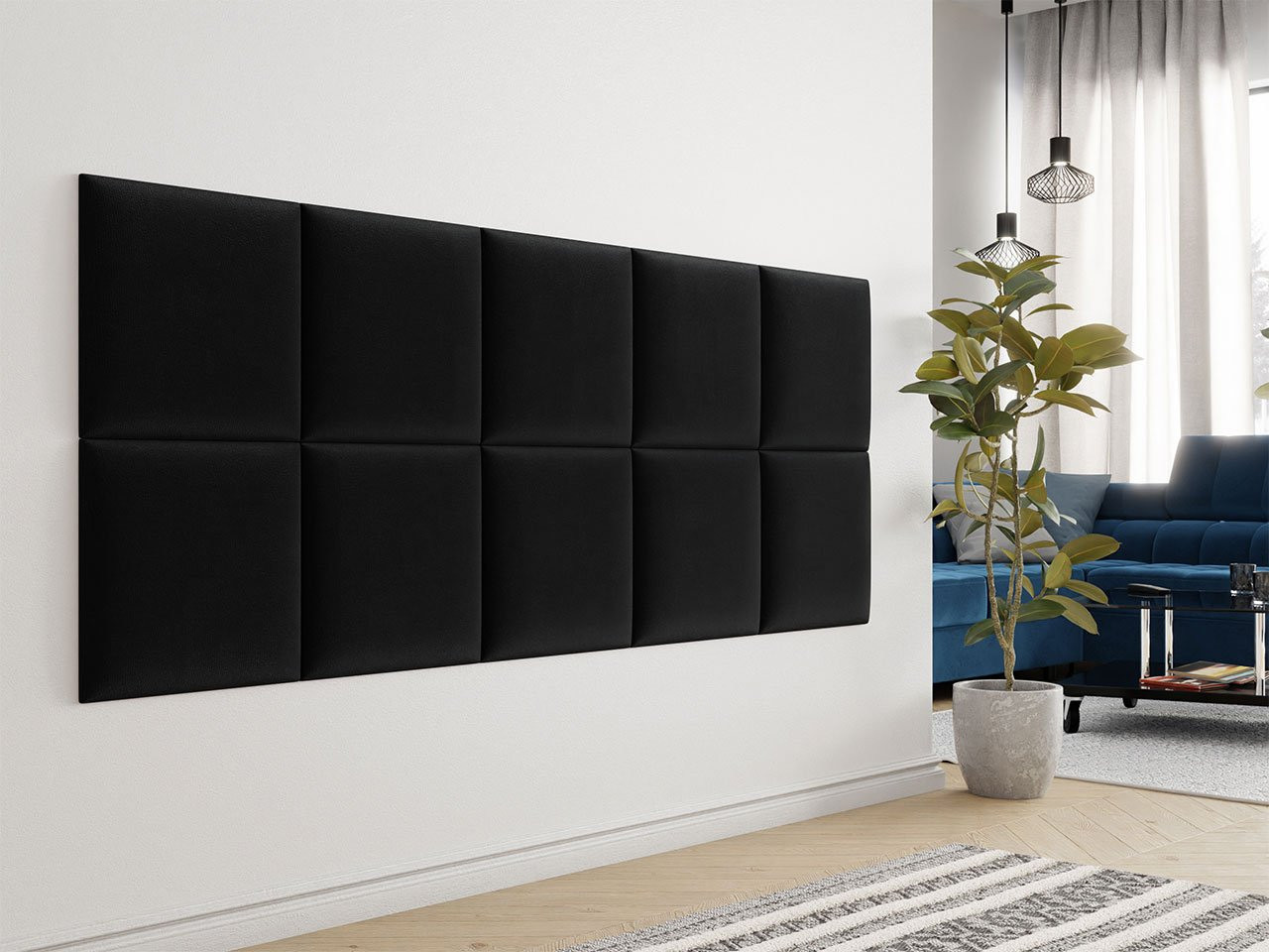  al nen panel na stenu 42x42xpag ierny