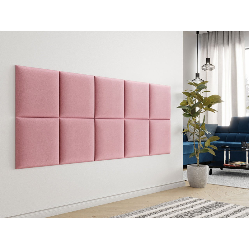 Čalúnený panel na stenu 42x42xPAG - ružový