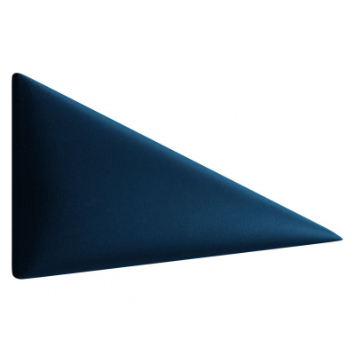 Čalúnený nástenný panel ABRANTES 1 - ľavý trojuholník, tmavý modrý
