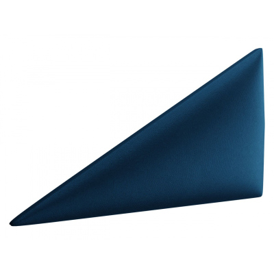 Čalúnený nástenný panel ABRANTES 1 - pravý trojuholník, tmavý modrý