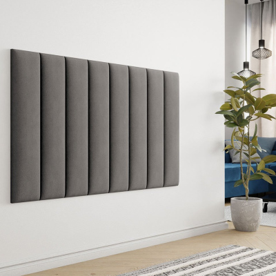 Čalúnený nástenný panel 80x20 PAG - šedý