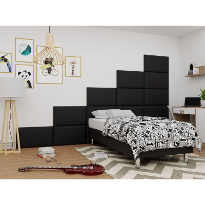 Čalúnený panel na stenu 70x40 PAG - čierna ekokoža