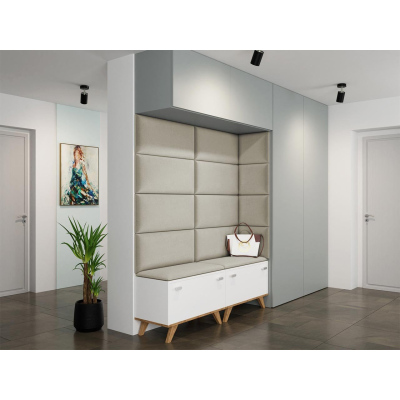 Čalúnený nástenný panel 60x30 PAG - béžový