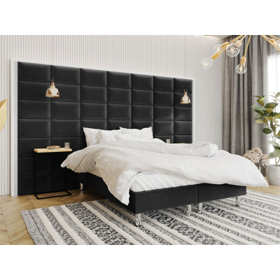 Čalúnený nástenný panel 50x30 PAG - čierny