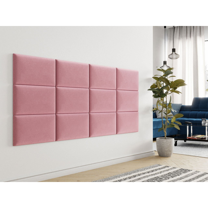 Čalúnený nástenný panel 50x30 PAG - ružový