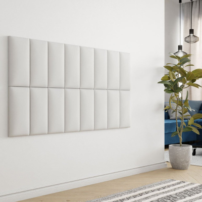 Čalúnený panel 40x20 PAG - biela ekokoža