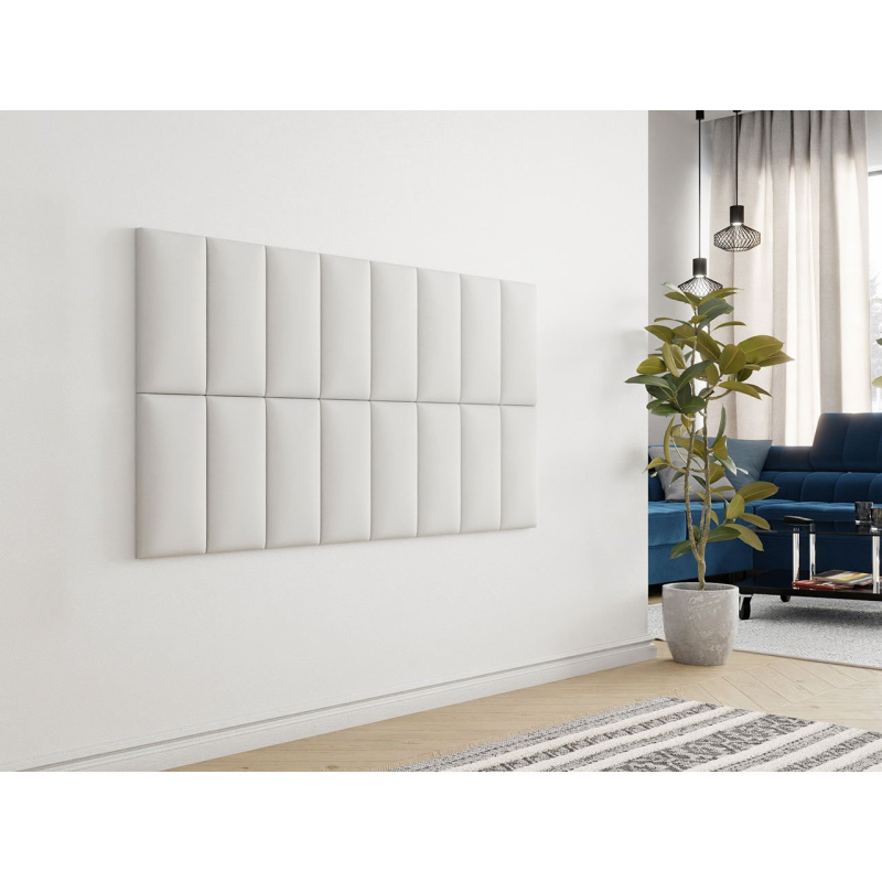 Čalúnený panel 40x20 PAG - biela ekokoža