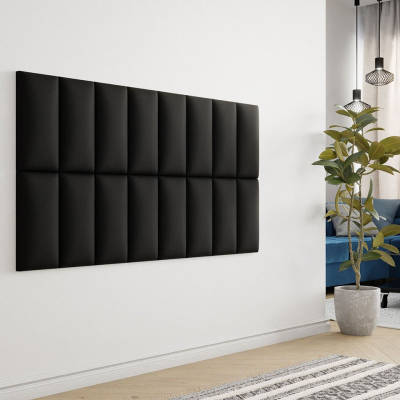 Čalúnený panel 40x20 PAG - čierna ekokoža