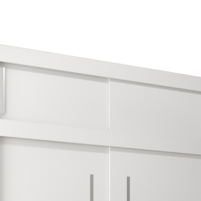 Nadstavec k šatníkovej skrini s posuvnými dverami 150 vo farbe biela
