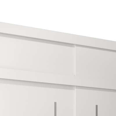 Nadstavec k šatníkovej skrini s posuvnými dverami 250 vo farbe biela