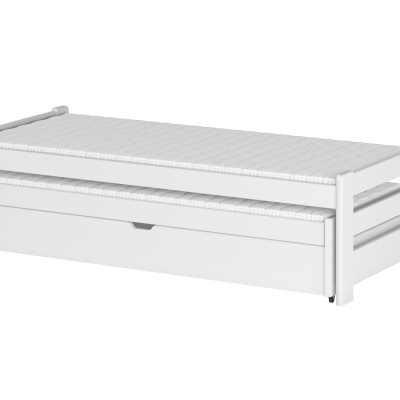 Detská rozkladacia posteľ EVONA - 80x200, biela