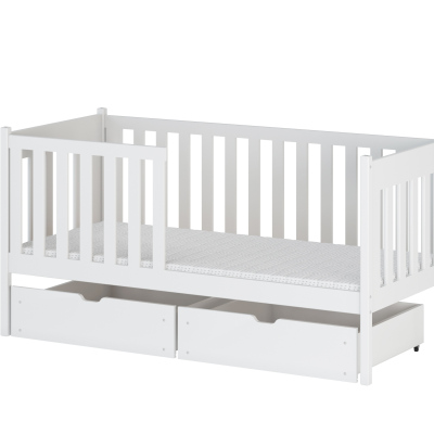 Detská posteľ s úložným priestorom KYRIA - 80x160, biela