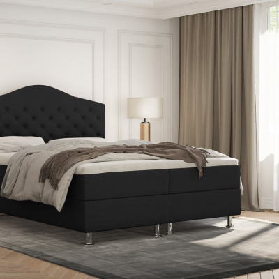 Elegantná posteľ LADY - 200x200, čierna
