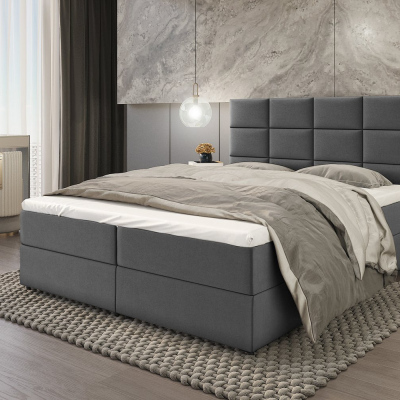 Kontinentálna posteľ GIRA - 120x200, šedá