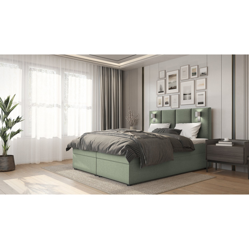 Americká posteľ ANDY - 120x200, zelená