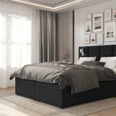 Americká posteľ ANDY - 160x200, čierna
