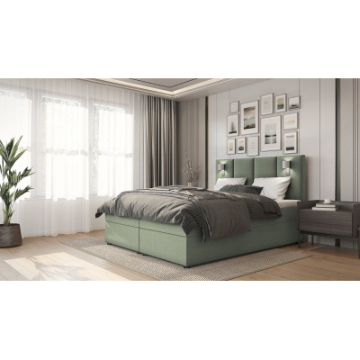 Americká posteľ ANDY - 160x200, zelená