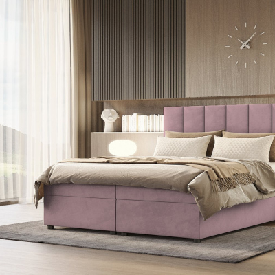 Hotelová posteľ DELTA - 200x200, ružová