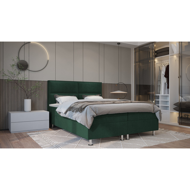 Boxspringová posteľ FIXIE - 120x200, zelená
