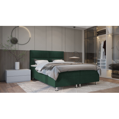 Boxspringová posteľ FIXIE - 160x200, zelená
