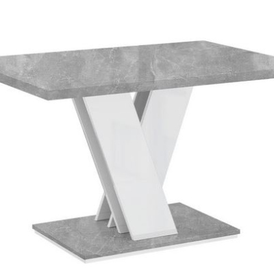 Konferenčný stolík NAPUREN MINI - betón / biely