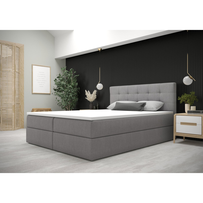 Moderná posteľ s úložným priestorom 160x200 STIG 5 - šedá
