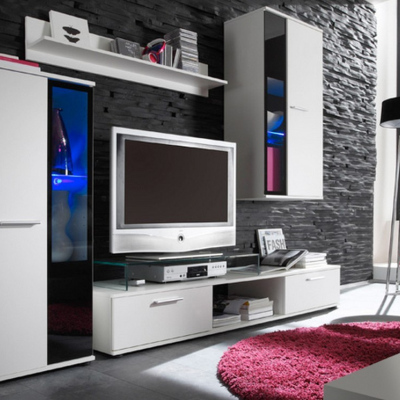 Moderná obývacia stena VOLDA - biela