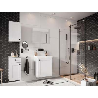 Kúpeľňový nábytok s umývadlom SYKE 2 - biely + sifón a batéria Platino ZDARMA