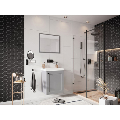 Kúpeľňový nábytok s umývadlom SYKE 4 - šedý + sifón a batéria Platino ZDARMA