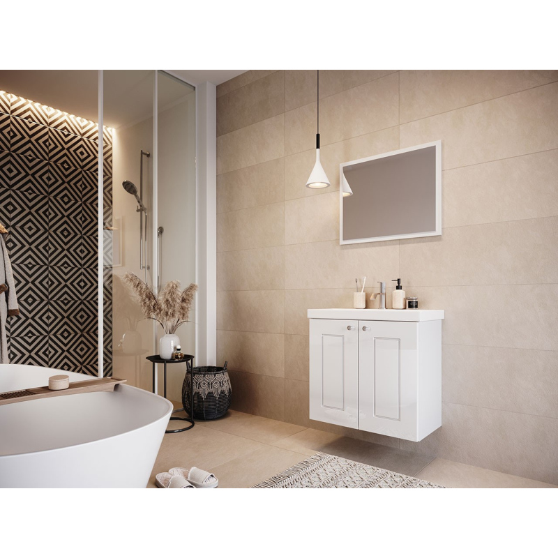 Kúpeľňový nábytok s umývadlom ACHIM 3 - biely / lesklý biely