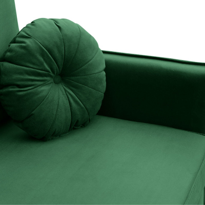 Moderná dvojmiestna pohovka na každodenné spanie SINETO - zelená