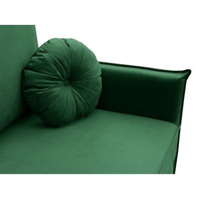 Moderná dvojmiestna pohovka na každodenné spanie SINETO - zelená