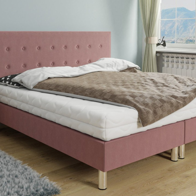 Kontinentálna manželská posteľ 180x200 NECHLIN 1 - ružová