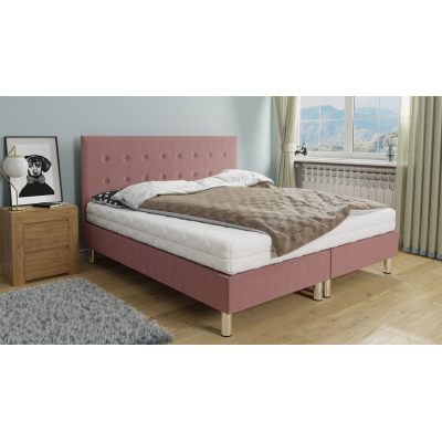 Kontinentálna manželská posteľ 160x200 NECHLIN 1 - ružová