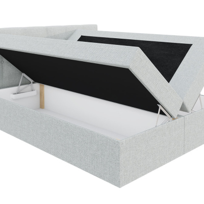 Moderná hotelová posteľ 180x200 BALJA 1 - šedá + topper ZDARMA