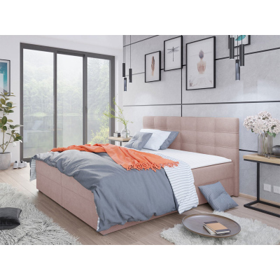 Hotelová posteľ s úložným priestorom 160x200 BALJA 2 - ružová + topper ZDARMA