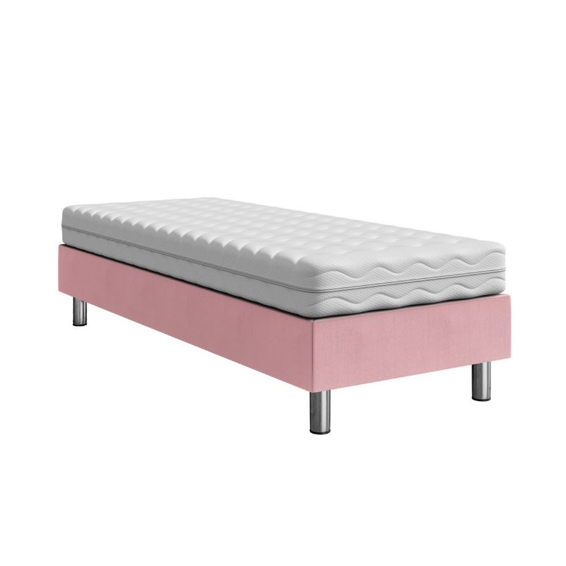 Čalúnená jednolôžková posteľ 120x200 NECHLIN 2 - ružová