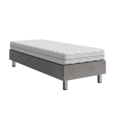 Čalúnená jednolôžková posteľ 120x200 NECHLIN 2 - šedá