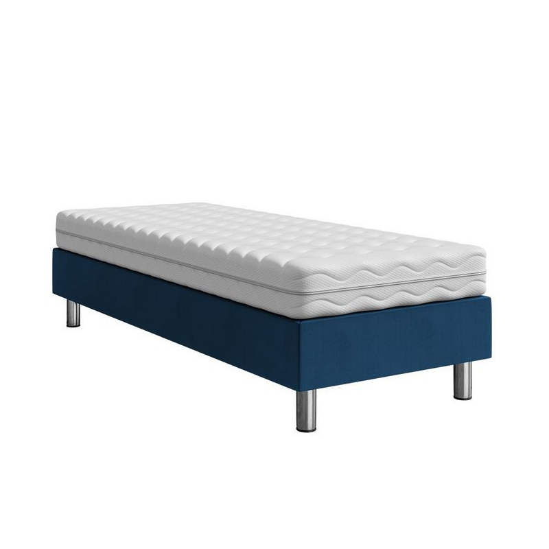 Čalúnená jednolôžková posteľ 120x200 NECHLIN 2 - modrá