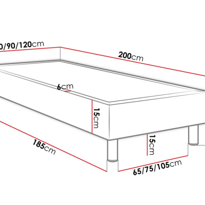 Čalúnená jednolôžková posteľ 120x200 NECHLIN 2 - ružová