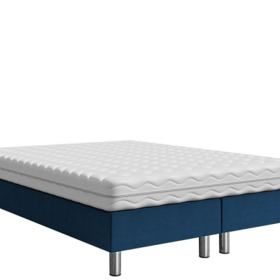 Čalúnená manželská posteľ 160x200 NECHLIN 2 - modrá