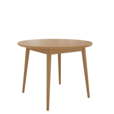 Okrúhly jedálenský stôl OLMIO - prírodné drevo