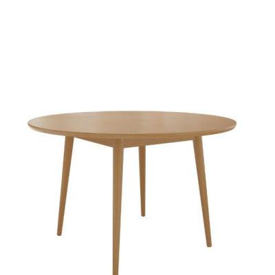 Okrúhly kuchynský stôl OLMIO - prírodné drevo