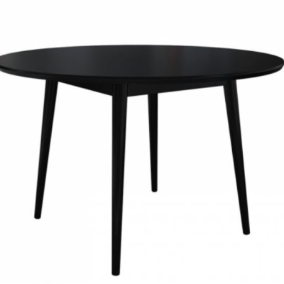 Okrúhly kuchynský stôl OLMIO - čierny